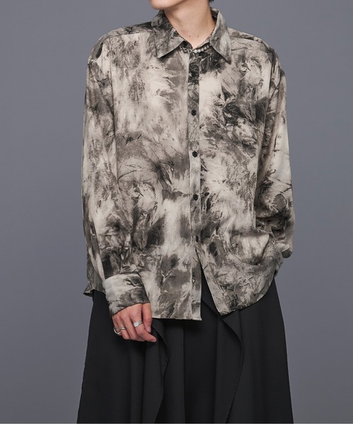 Ellno Loset（エルノロゼット）の「アソートとろみレギュラーシャツ（シャツ/ブラウス・メンズ・オフホワイト/ブラック系/グレー系・SMALL/MEDIUM/LARGE）」の8枚目の写真