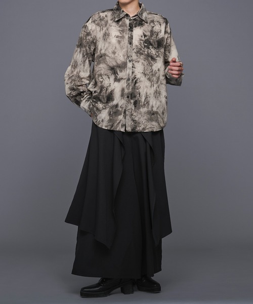 Ellno Loset（エルノロゼット）の「アソートとろみレギュラーシャツ（シャツ/ブラウス・メンズ・オフホワイト/ブラック系/グレー系・SMALL/MEDIUM/LARGE）」の16枚目の写真