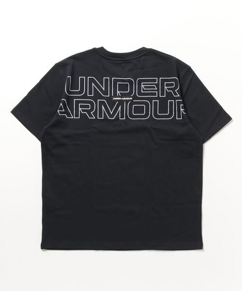 UNDER ARMOUR（アンダーアーマー）の「UAヘビーウエイト ショートスリーブTシャツ 〈アウトライン〉（トレーニング/メンズ/レディース）（Tシャツ/カットソー・レディース・ブルー系その他/ホワイト/ブラック・L/XXL/3XL/XL/M/S）」の6枚目の写真