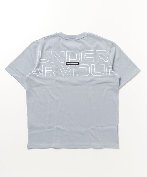 UNDER ARMOUR（アンダーアーマー）の「UAヘビーウエイト ショートスリーブTシャツ 〈アウトライン〉（トレーニング/メンズ/レディース）（Tシャツ/カットソー・レディース・ブルー系その他/ホワイト/ブラック・L/XXL/3XL/XL/M/S）」の4枚目の写真