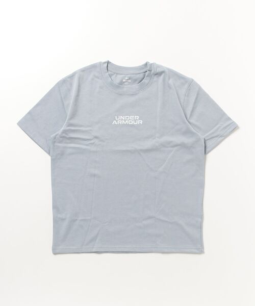 UNDER ARMOUR（アンダーアーマー）の「UAヘビーウエイト ショートスリーブTシャツ 〈アウトライン〉（トレーニング/メンズ/レディース）（Tシャツ/カットソー・レディース・ブルー系その他/ホワイト/ブラック・L/XXL/3XL/XL/M/S）」の20枚目の写真