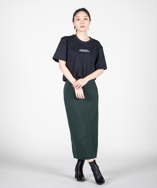 UNDER ARMOUR（アンダーアーマー）の「UAヘビーウエイト ショートスリーブTシャツ 〈アウトライン〉（トレーニング/メンズ/レディース）（Tシャツ/カットソー・レディース・ブルー系その他/ホワイト/ブラック・L/XXL/3XL/XL/M/S）」の13枚目の写真