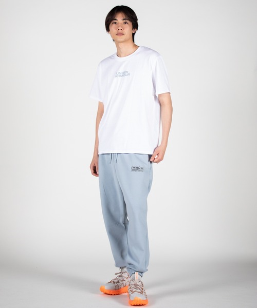 UNDER ARMOUR（アンダーアーマー）の「UAヘビーウエイト ショートスリーブTシャツ 〈アウトライン〉（トレーニング/メンズ/レディース）（Tシャツ/カットソー・レディース・ブルー系その他/ホワイト/ブラック・L/XXL/3XL/XL/M/S）」の11枚目の写真