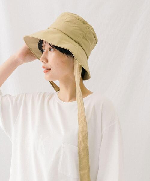 WILD THINGS(ワイルドシングス)の「『UVカット』『撥水』『別注』WILDTHINGS×EKAL ウィンディーハット(ハット・レディース・ブラック/ブラウン/ベージュ・FREE)」の1枚目の写真