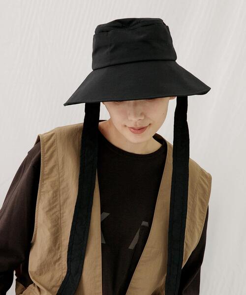 WILD THINGS(ワイルドシングス)の「『UVカット』『撥水』『別注』WILDTHINGS×EKAL ウィンディーハット(ハット・レディース・ブラック/ブラウン/ベージュ・FREE)」の2枚目の写真
