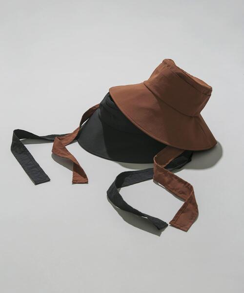 WILD THINGS(ワイルドシングス)の「『UVカット』『撥水』『別注』WILDTHINGS×EKAL ウィンディーハット(ハット・レディース・ブラック/ブラウン/ベージュ・FREE)」の22枚目の写真