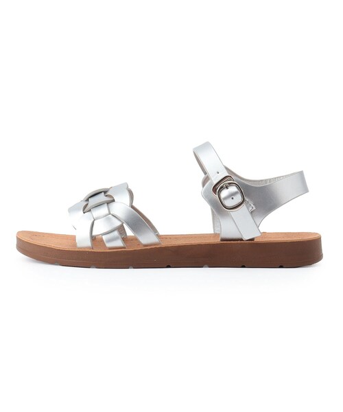 SHOO・LA・RUE(シューラルー)の「◆リング メッシュ サンダル(サンダル・レディース・ブロンズ/ブラック/シルバー・25/35/45)」の12枚目の写真