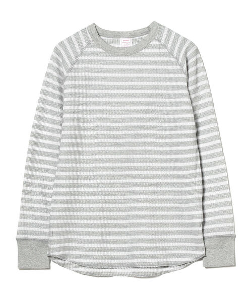 B:MING by BEAMS(ビーミングバイビームス)の「JE MORGAN / ワッフルボーダー ロングスリーブ Tシャツ(Tシャツ/カットソー・レディース・ネイビー/ブラック系その他3・ONE SIZE)」の3枚目の写真