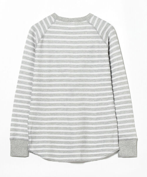 B:MING by BEAMS(ビーミングバイビームス)の「JE MORGAN / ワッフルボーダー ロングスリーブ Tシャツ(Tシャツ/カットソー・レディース・ネイビー/ブラック系その他3・ONE SIZE)」の4枚目の写真