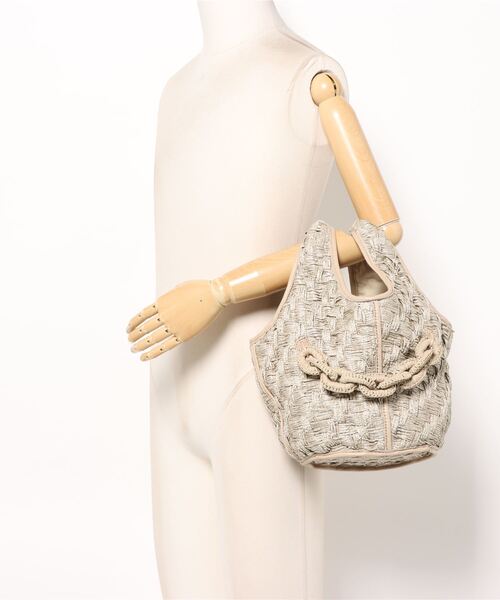 inter-chaussures（インターショシュール）の「【ANITA BILARDI】ラフィア風バスケットバッグ(Q36306)（かごバッグ・レディース・ベージュ・ALL）」の5枚目の写真