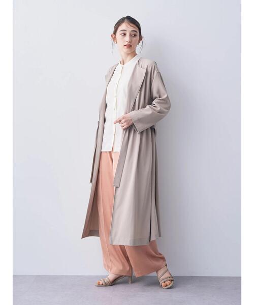 YECCA VECCA（イェッカヴェッカ）の「異素材MIXガウンコート
