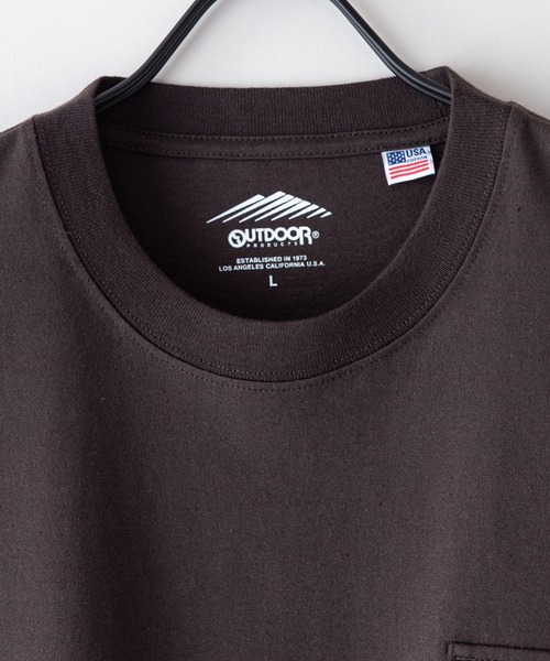 OUTDOOR PRODUCTS APPAREL(アウトドアプロダクツアパレル)の「USAコットン フラップポケット ビッグシルエット Tシャツ(Tシャツ/カットソー・メンズ・ホワイト/ブラウン/ブルー系その他/チャコールグレー/ブラック/カーキ・MEDIUM/LARGE/X-LARGE)」の16枚目の写真