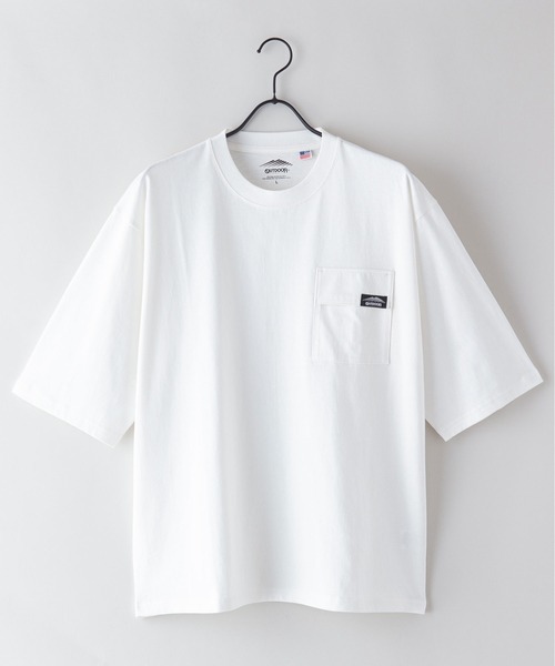 OUTDOOR PRODUCTS APPAREL(アウトドアプロダクツアパレル)の「USAコットン フラップポケット ビッグシルエット Tシャツ(Tシャツ/カットソー・メンズ・ホワイト/ブラウン/ブルー系その他/チャコールグレー/ブラック/カーキ・MEDIUM/LARGE/X-LARGE)」の10枚目の写真