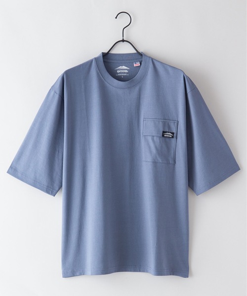 OUTDOOR PRODUCTS APPAREL(アウトドアプロダクツアパレル)の「USAコットン フラップポケット ビッグシルエット Tシャツ(Tシャツ/カットソー・メンズ・ホワイト/ブラウン/ブルー系その他/チャコールグレー/ブラック/カーキ・MEDIUM/LARGE/X-LARGE)」の15枚目の写真