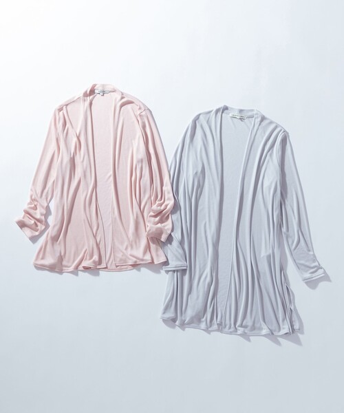 UVケア/接触冷感】マルチ機能 シアー ロング カーディガン