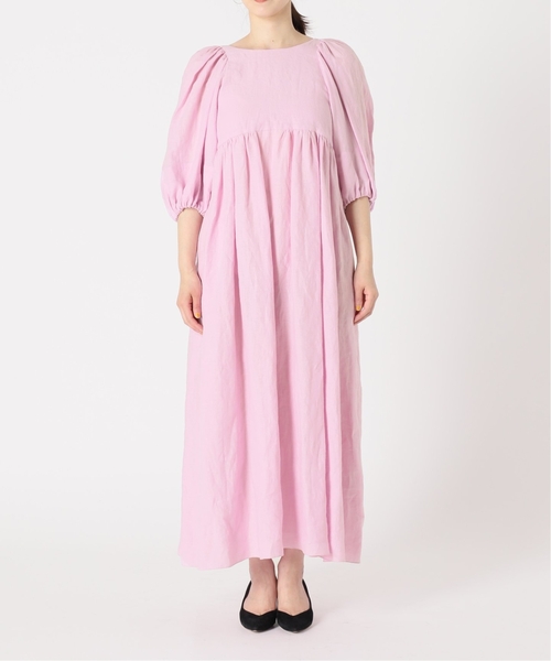 美品◆VERMEIL par iena ヴェルメイユパーイエナ　リネンワンピース IENAスタッフが着る、VERMEIL人気のベルギーリネンワンピース