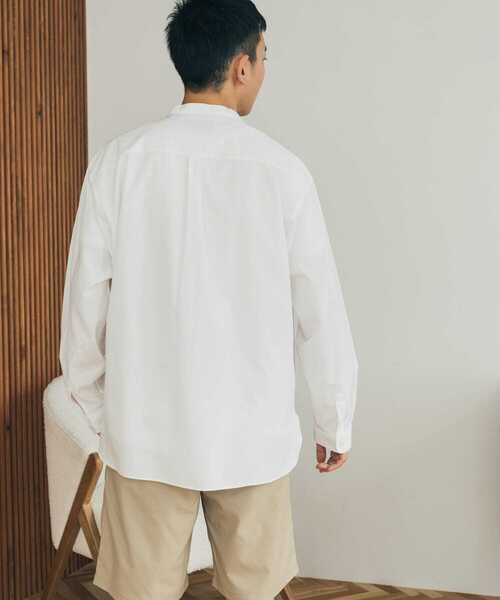 FORK&SPOON（フォークアンドスプーン）の「FORK&SPOON　コットンスラブロングスリーブシャツ（シャツ/ブラウス・メンズ・ホワイト/ストライプ・4/5）」の10枚目の写真