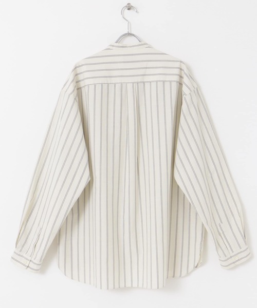 FORK&SPOON（フォークアンドスプーン）の「FORK&SPOON　コットンスラブロングスリーブシャツ（シャツ/ブラウス・メンズ・ホワイト/ストライプ・4/5）」の18枚目の写真