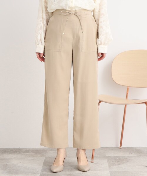 DRESKIP（ドレスキップ）の「◆【カジュアルながらもレディな印象】ベイカー イージーパンツ（その他パンツ・レディース・カーキ/ライトベージュ/グレー系その他・04/02/03）」の4枚目の写真