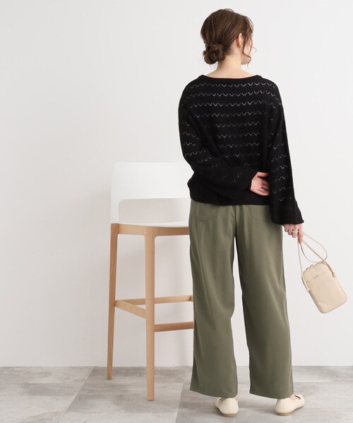 DRESKIP（ドレスキップ）の「◆【カジュアルながらもレディな印象】ベイカー イージーパンツ（その他パンツ・レディース・カーキ/ライトベージュ/グレー系その他・04/02/03）」の16枚目の写真