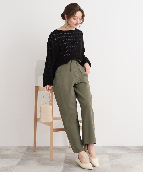 DRESKIP（ドレスキップ）の「◆【カジュアルながらもレディな印象】ベイカー イージーパンツ（その他パンツ・レディース・カーキ/ライトベージュ/グレー系その他・04/02/03）」の17枚目の写真