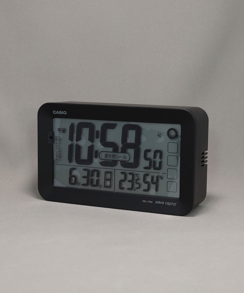 CASIO（カシオ）の「電波目覚まし時計 / DQL-170NJ-1JF（置時計・メンズ・ブラック・FREE）」の3枚目の写真