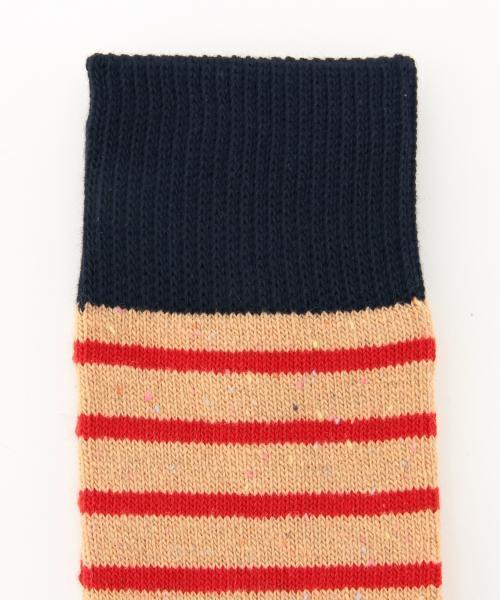 BEAMS(ビームス)の「BEAMS / ネップボーダー ソックス(ソックス/靴下・メンズ・オフホワイト/グレー/ブラック/ベージュ/ブルー系その他/ネイビー・ONE SIZE)」の19枚目の写真