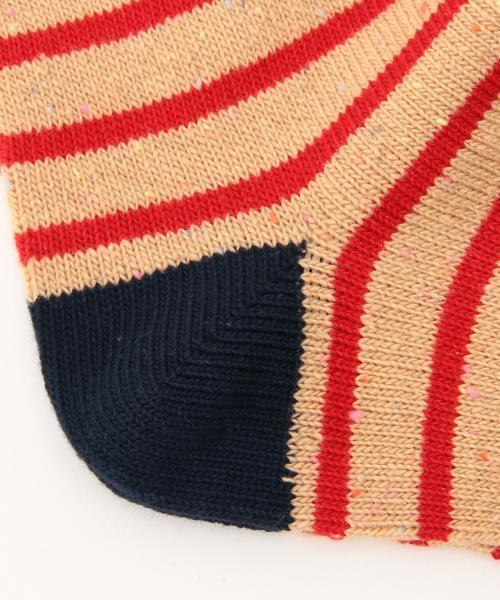 BEAMS(ビームス)の「BEAMS / ネップボーダー ソックス(ソックス/靴下・メンズ・オフホワイト/グレー/ブラック/ベージュ/ブルー系その他/ネイビー・ONE SIZE)」の20枚目の写真