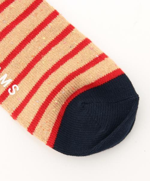 BEAMS(ビームス)の「BEAMS / ネップボーダー ソックス(ソックス/靴下・メンズ・オフホワイト/グレー/ブラック/ベージュ/ブルー系その他/ネイビー・ONE SIZE)」の21枚目の写真