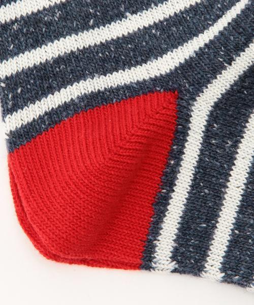 BEAMS(ビームス)の「BEAMS / ネップボーダー ソックス(ソックス/靴下・メンズ・オフホワイト/グレー/ブラック/ベージュ/ブルー系その他/ネイビー・ONE SIZE)」の16枚目の写真