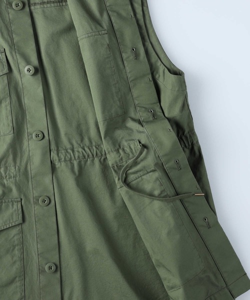 BACK NUMBER（バックナンバー）の「【BACK NUMBER】ミリタリーベスト（ベスト・レディース・キナリ/カーキブラウン・L/M）」の16枚目の写真