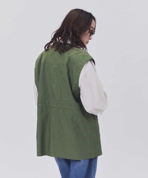 BACK NUMBER（バックナンバー）の「【BACK NUMBER】ミリタリーベスト（ベスト・レディース・キナリ/カーキブラウン・L/M）」の8枚目の写真
