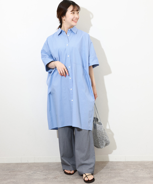 JOURNAL STANDARD relume(ジャーナルスタンダード レリューム)の「コットンブロードコクーンチュニック(シャツ/ブラウス・レディース・ブルー系その他/ホワイト・FREE)」の20枚目の写真