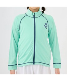 Ocean Pacific（オーシャンパシフィック）の「Ocean Pacific/オーシャンパシフィック 水着 水陸両用 ブランド ロゴ ワンポイント フルジップ モックネック 半袖 ラッシュガード（ラッシュガード）」