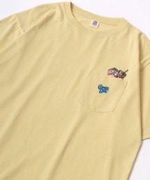 POWER TO THE PEOPLE（パワートゥーザピープル）の「POWER TO THE PEOPLE ビッグシルエット ワンポイント刺繍 ポケット付き 半袖Tシャツ レディース メンズ（Tシャツ/カットソー・メンズ）」