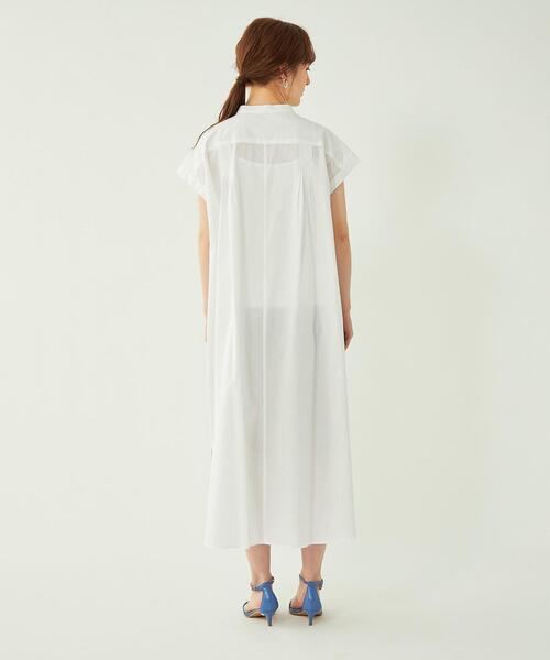 green label relaxing（グリーンレーベルリラクシング）の「［size SHORT/TALLあり］INDIA ピンタック ワンピース（シャツワンピース・レディース・ホワイト/ライトブルー/ブラック・FREE/SHORT/TALL）」の9枚目の写真