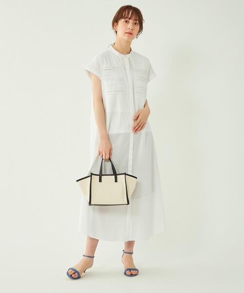 green label relaxing（グリーンレーベルリラクシング）の「［size SHORT/TALLあり］INDIA ピンタック ワンピース（シャツワンピース・レディース・ホワイト/ライトブルー/ブラック・FREE/SHORT/TALL）」の16枚目の写真