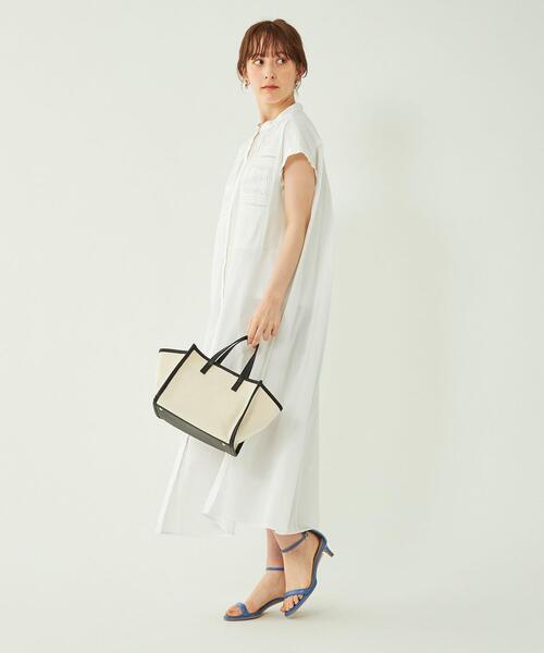 green label relaxing（グリーンレーベルリラクシング）の「［size SHORT/TALLあり］INDIA ピンタック ワンピース（シャツワンピース・レディース・ホワイト/ライトブルー/ブラック・FREE/SHORT/TALL）」の17枚目の写真