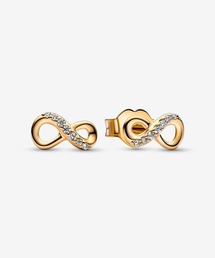 PANDORA（パンドラ）の「スパークリング インフィニティ スタッド ゴールド ピアス（ピアス（両耳用））」