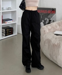 ピンタックポイントワイドストリングパンツ