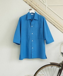 ADAM ET ROPE' | オーバーサイズ ステイカラー 3/4 スリーブ シャツ / 黄ばみ軽減(シャツ/ブラウス)