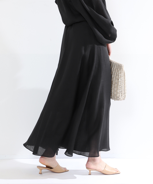 VERMEIL par iena(ヴェルメイユパーイエナ)の「クリアラミースカート(スカート・レディース・ブルー/ブラック/ピンク・36/38)」の20枚目の写真