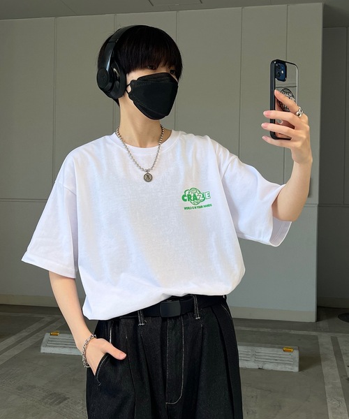 ILL'S（イルズ）の「韓国ストリート バックプリントロゴ ビッグシルエット半袖Tシャツ カットソー ユニセックス【ILL'S 】（Tシャツ/カットソー・メンズ・ホワイト/ブラック/ホワイト系その他/ブラック系その他/ホワイト系その他2/ホワイト系その他3・M/L）」の20枚目の写真