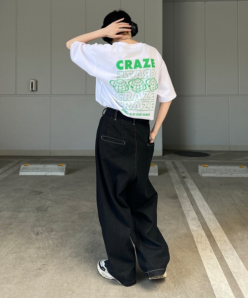 ILL'S（イルズ）の「韓国ストリート バックプリントロゴ ビッグシルエット半袖Tシャツ カットソー ユニセックス【ILL'S 】（Tシャツ/カットソー・メンズ・ホワイト/ブラック/ホワイト系その他/ブラック系その他/ホワイト系その他2/ホワイト系その他3・M/L）」の22枚目の写真