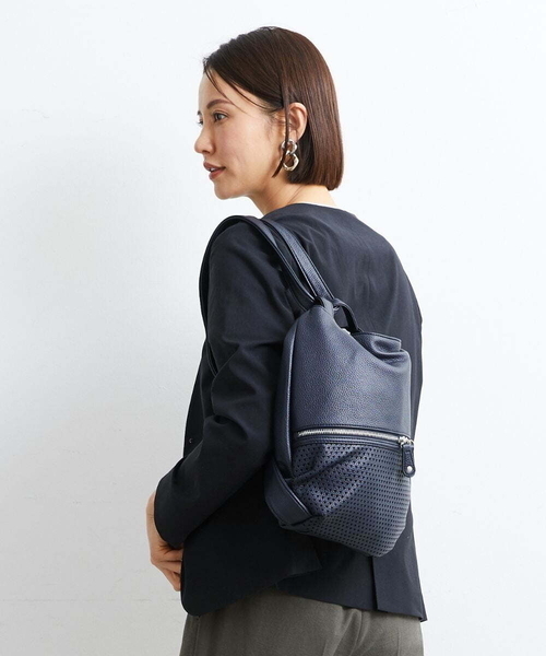 MK MICHEL KLEIN（エムケーミッシェルクラン）の「[2WAY]スライドショルダーパンチングデザインミニバッグ（トートバッグ・レディース・ライトパープル・00）」の22枚目の写真