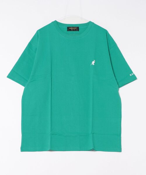 KANGOL(カンゴール)の「★KANGOL★刺繍ビッグサイズ クルーネックTシャツ(Tシャツ/カットソー・レディース・ホワイト/ブラック/マルチ/グレー/グリーン・LARGE/X-LARGE/MEDIUM)」の4枚目の写真