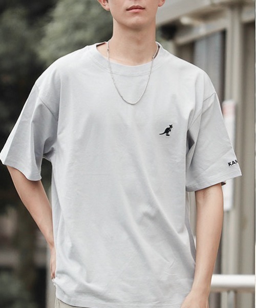 KANGOL(カンゴール)の「★KANGOL★刺繍ビッグサイズ クルーネックTシャツ(Tシャツ/カットソー・レディース・ホワイト/ブラック/マルチ/グレー/グリーン・LARGE/X-LARGE/MEDIUM)」の16枚目の写真