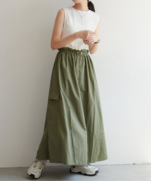 VENCEEXCHANGE（ヴァンスエクスチェンジ）の「ドッキングノースリワンピース（ワンピース・レディース・ブラック/その他2/オフホワイト・FREE）」の2枚目の写真