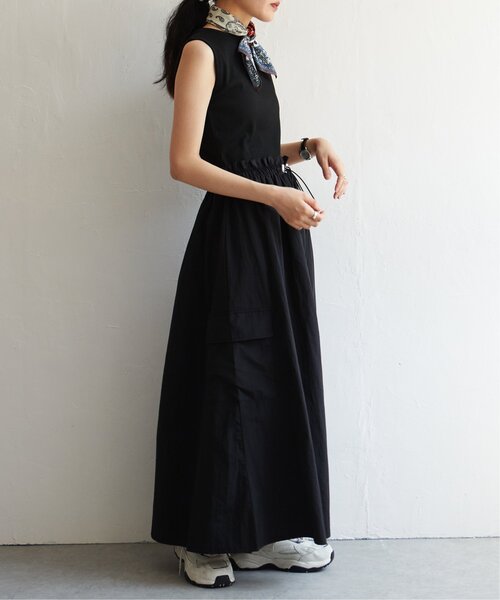 VENCEEXCHANGE（ヴァンスエクスチェンジ）の「ドッキングノースリワンピース（ワンピース・レディース・ブラック/その他2/オフホワイト・FREE）」の12枚目の写真