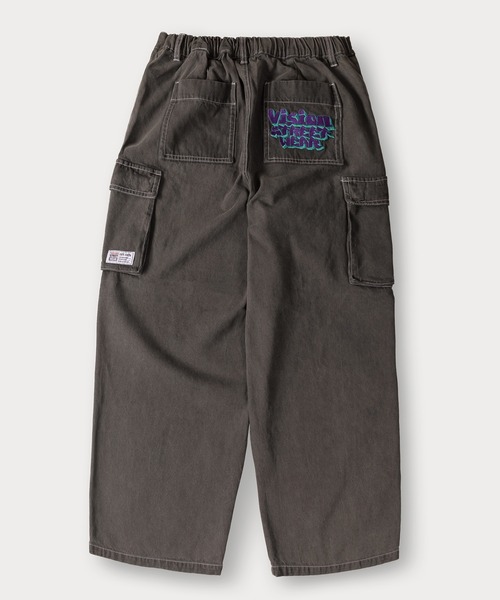 VISION STREET WEAR(ヴィジョンストリートウェア)の「【VISION STREET WEAR/ヴィジョンストリートウェア】グラフィックロゴワイドデニムカーゴパンツ/イージーパンツ(デニムパンツ・メンズ・グレー/ブラック/ネイビー/サックスブルー・M/L/XL)」の16枚目の写真